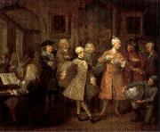 William Hogarth A Rake's Progress II The Rake's Levee oil on canvas